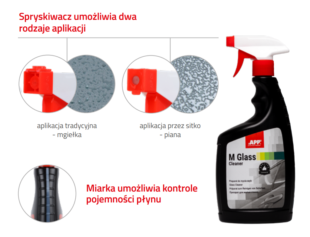 APP M GLASS Cleaner - Preparat do mycia szyb | 650 ml 